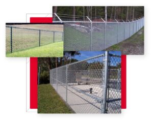 Residential Chain Link Fences - Signature Fence - Chain Link Barrier Fence Installation Cost